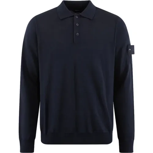 Ghost RWS Polo in Blau , Herren, Größe: M - Stone Island - Modalova