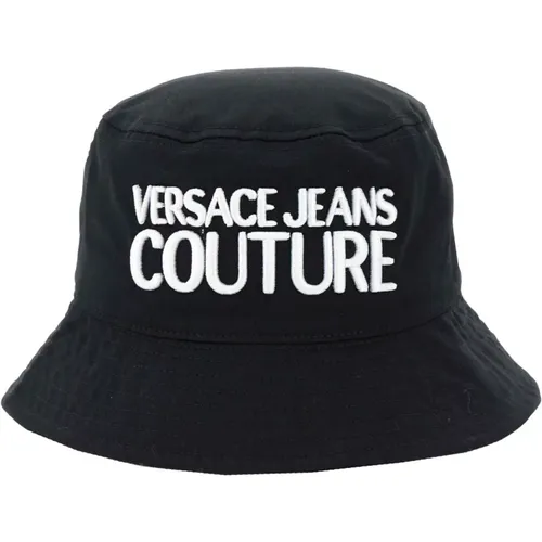Schwarzer Couture Hut , Herren, Größe: ONE Size - Versace Jeans Couture - Modalova
