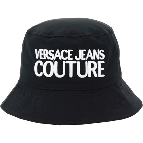 Schwarzer Couture Hut , Herren, Größe: L - Versace Jeans Couture - Modalova