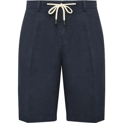 Bermuda-Shorts aus Leinen , Herren, Größe: L - Boggi Milano - Modalova