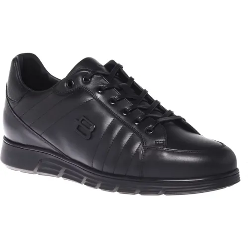 Trainers in black leather Baldinini - Baldinini - Modalova