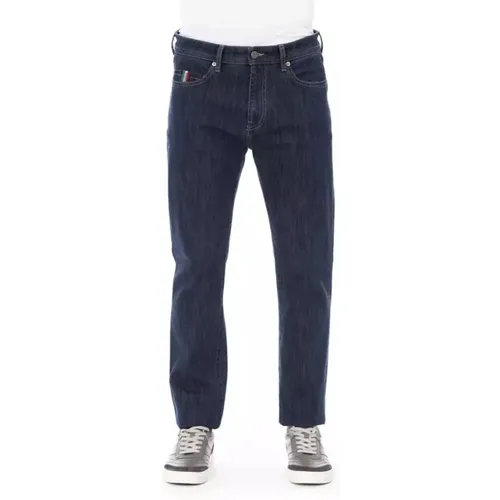 Designer Jeans mit Logoknopf , Herren, Größe: W44 - Baldinini - Modalova