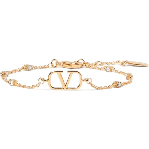 Goldenes Bijoux Armband mit Vlogo Verschluss - Valentino Garavani - Modalova