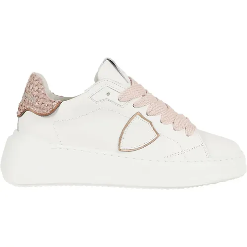 Weiße Sneakers für Frauen Aw24 , Damen, Größe: 39 EU - Philippe Model - Modalova