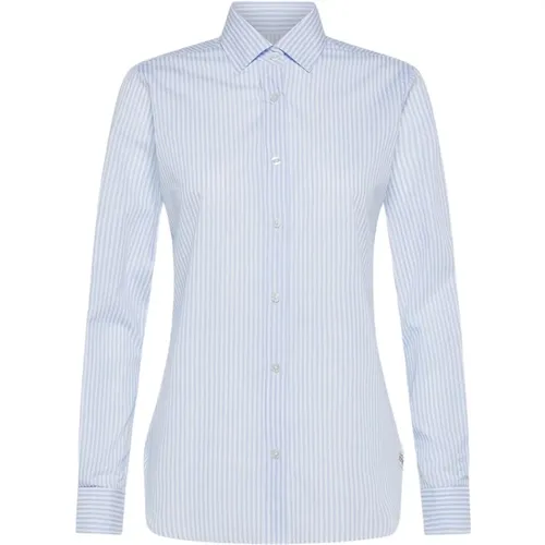 Slim Fit Striped Cotton Shirt , female, Sizes: M, XL, L - Peuterey - Modalova
