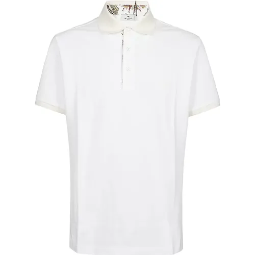 Bianco Short Sleeve Polo Shirt , male, Sizes: M, 2XL, L, XL - ETRO - Modalova