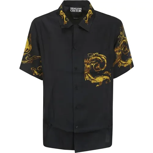 Short Sleeve Shirts , Herren, Größe: S - Versace Jeans Couture - Modalova