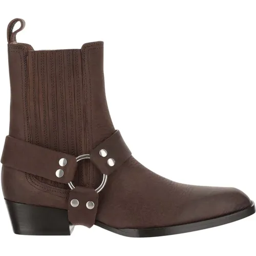 Stylish Mocha Boots , female, Sizes: 3 1/2 UK - Paris Texas - Modalova