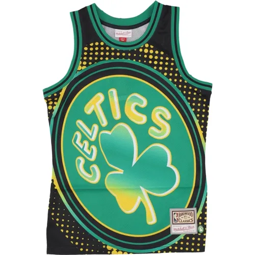 Boston Celtics Logo Tank Top , Herren, Größe: L - Mitchell & Ness - Modalova