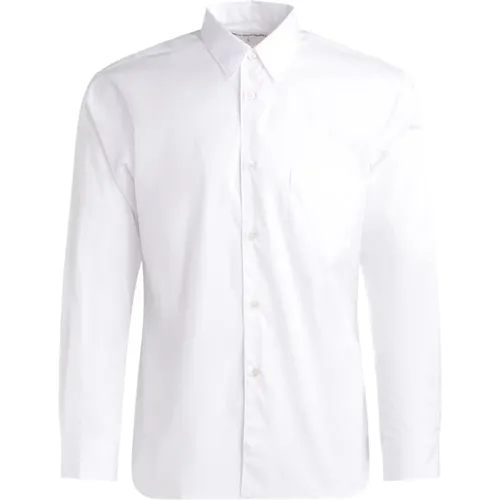 Weiße Baumwollhemd mit Brusttasche , Herren, Größe: S - Comme des Garçons - Modalova