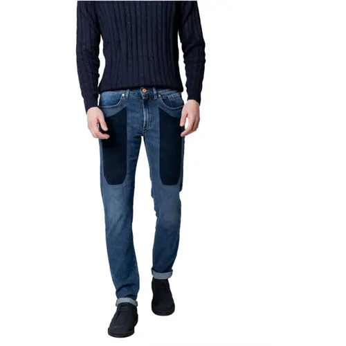 Slim Dark Denim Jeans , male, Sizes: W34, W30, W36, W38, W42, W31, W32, W40, W33 - Jeckerson - Modalova