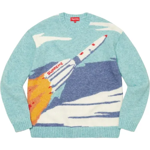 Rocket Blue Limited Edition Sweater , male, Sizes: XL, S, L - Supreme - Modalova