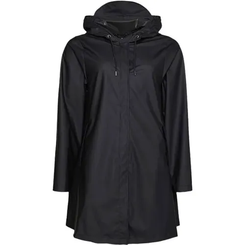 Waterproof A-Line Jacket , female, Sizes: M, S - Rains - Modalova