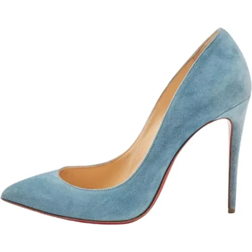 Pre-owned Suede heels , female, Sizes: 4 UK - Christian Louboutin Pre-owned - Modalova