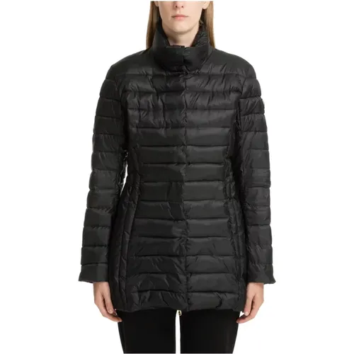 Warm Down Jacket Snap-Buttons Zip , female, Sizes: S - Emporio Armani EA7 - Modalova