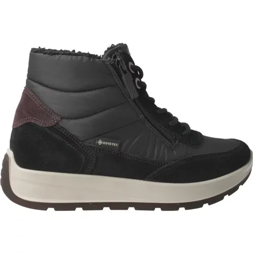 Schwarzer Gore-Tex Damen Sneaker Boot , Damen, Größe: 38 1/2 EU - Ara - Modalova