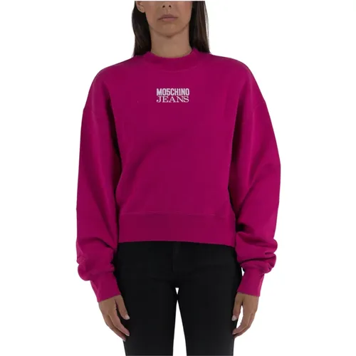 Oversized Sweatshirt , Damen, Größe: XS - Moschino - Modalova