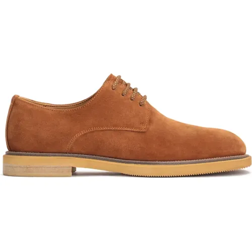 Braune Wildleder Urban Style Herren Derby Schuhe , Herren, Größe: 41 EU - Kazar - Modalova