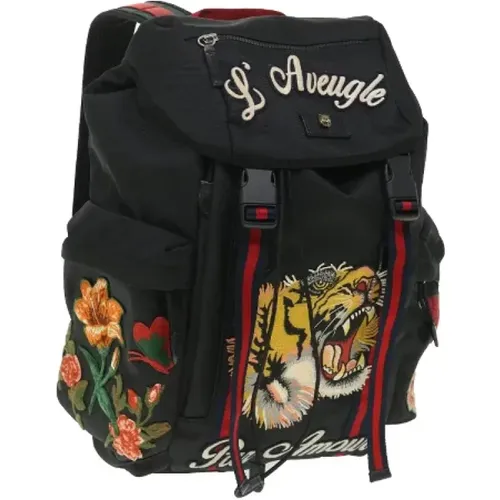 Pre-owned Nylon backpacks , female, Sizes: ONE SIZE - Gucci Vintage - Modalova