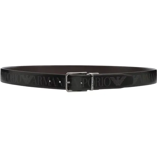 Logo Buckle Reversible Belt , male, Sizes: ONE SIZE - Emporio Armani - Modalova