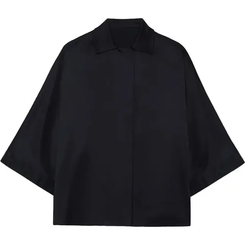 Silk Blend Julia Shirt , female, Sizes: S, L, M, XS - Anine Bing - Modalova