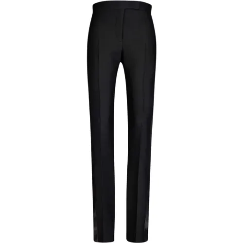 Straight-Leg Silk-Blend Trousers , female, Sizes: XS, 2XS - Tom Ford - Modalova