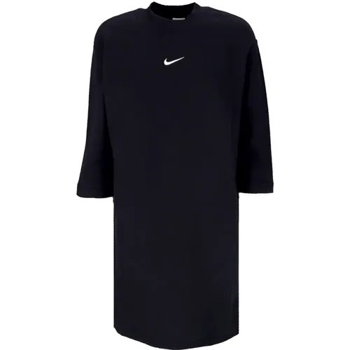 Schwarzes Fleece Sportkleid Phoenix , Damen, Größe: M - Nike - Modalova