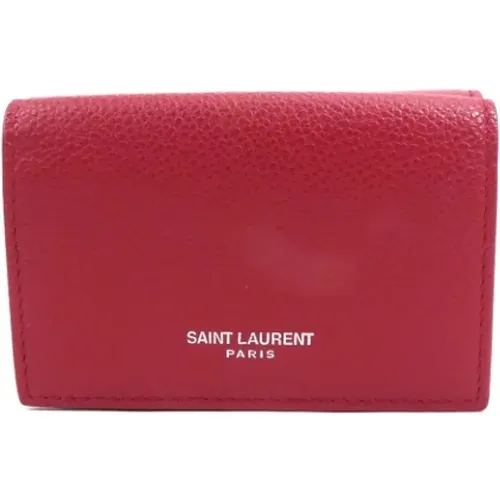 Pre-owned Leather wallets , female, Sizes: ONE SIZE - Yves Saint Laurent Vintage - Modalova