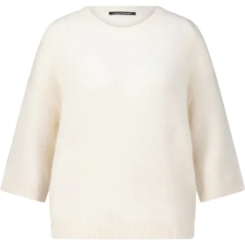 Alpaca Short Sleeve Sweater - LUISA CERANO - Modalova