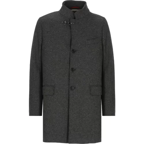 Men's Wool Coat , male, Sizes: L - Fay - Modalova
