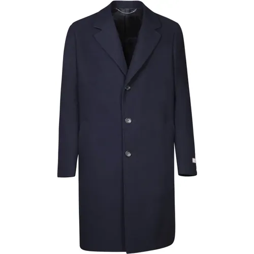 Classic Three-Button Coat in Deep , male, Sizes: 2XL, M, XL - Canali - Modalova