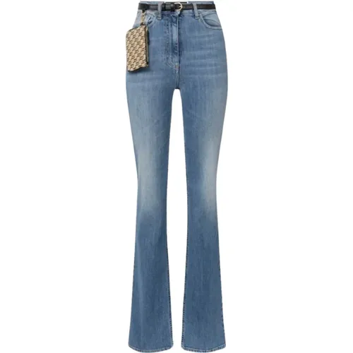 Flared Jeans , Damen, Größe: W27 - Elisabetta Franchi - Modalova