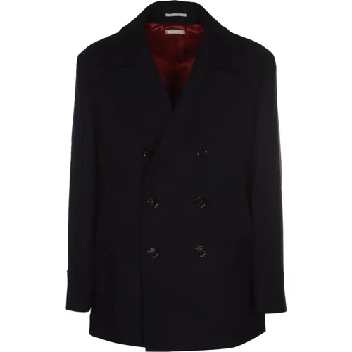Luxury Wool Cashmere Peacoat , male, Sizes: L - BRUNELLO CUCINELLI - Modalova