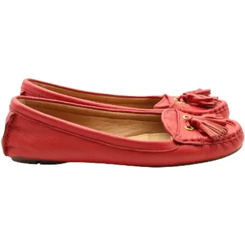 Pre-owned Leather flats , female, Sizes: 4 UK - Coach Pre-owned - Modalova