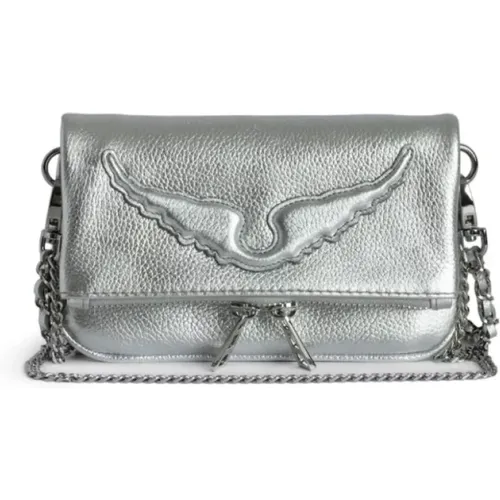 Silberne Rock Nano Wings Tasche - Zadig & Voltaire - Modalova