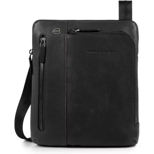 Schwarze Schultertasche iPad Air/iPad Pro 9.7 , Herren, Größe: ONE Size - Piquadro - Modalova