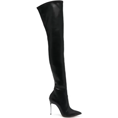 Blade Thigh-High Boots , female, Sizes: 8 UK, 5 UK, 6 UK - Casadei - Modalova