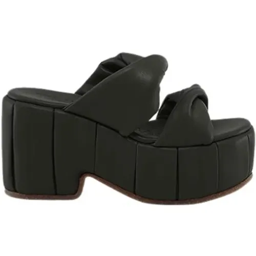 Heeled Mules , female, Sizes: 5 UK, 8 UK, 7 UK, 4 UK - THEMOIRè - Modalova