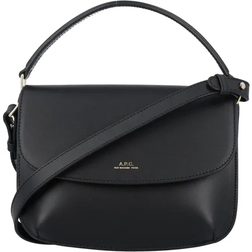 Leather Mini Shoulder Bag , female, Sizes: ONE SIZE - A.p.c. - Modalova