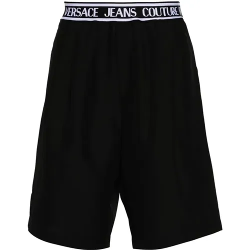 Schwarze Herren Shorts Ss24 , Herren, Größe: 2XL - Versace Jeans Couture - Modalova