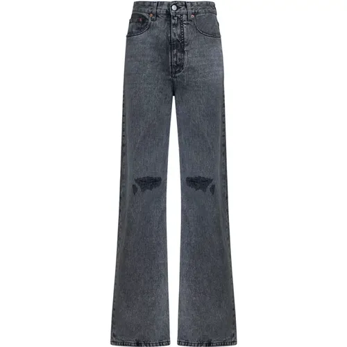 Schwarze Jeans , Damen, Größe: W28 - MM6 Maison Margiela - Modalova