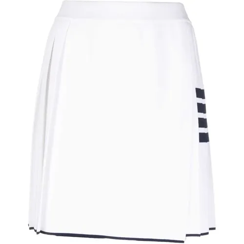 Pleated Short Skirt , female, Sizes: XS - Thom Browne - Modalova