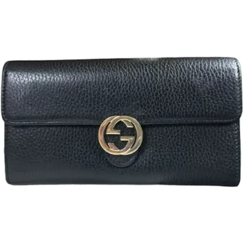 Pre-owned Leather wallets , unisex, Sizes: ONE SIZE - Gucci Vintage - Modalova