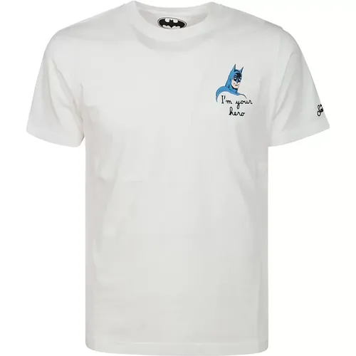 Batman Cotton T-Shirt , male, Sizes: L, S, M - MC2 Saint Barth - Modalova