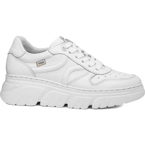 Weiße Baccara Sneakers , Damen, Größe: 36 EU - Callaghan - Modalova