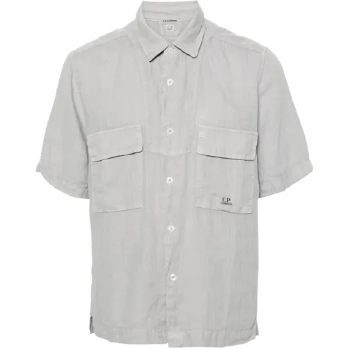 Blusen Shirts , Herren, Größe: L - C.P. Company - Modalova