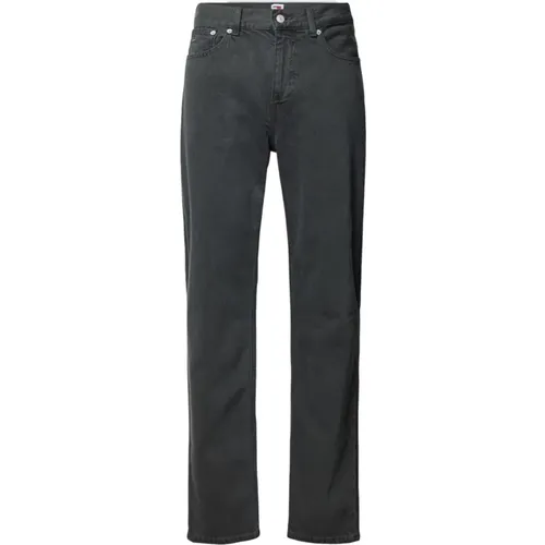 Anthrazit Elastische Baumwolljeans - Tommy Hilfiger - Modalova