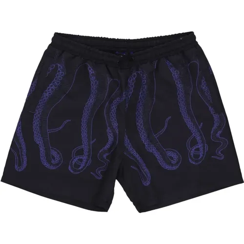 Tentacles Swim Shorts Purple/ , male, Sizes: S, XL, L - Octopus - Modalova