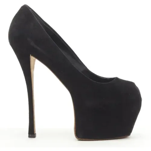 Pre-owned Suede heels , female, Sizes: 5 UK - Giuseppe Zanotti Pre-owned - Modalova