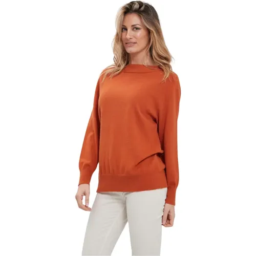 Boatneck Sweater , female, Sizes: XL - Alpha Studio - Modalova